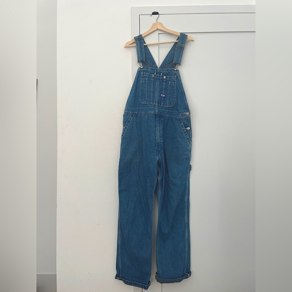 Oversized denim OVERALLS